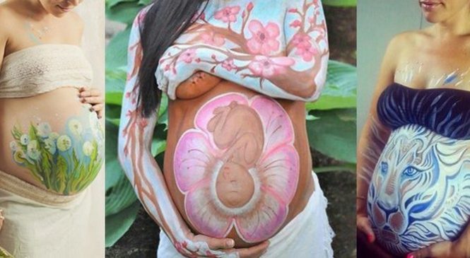 Magnifique : Découvrez le Belly Painting des futures mamans !