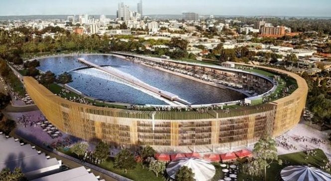 Australie : transformation d’un stade de foot en piscine à vagues