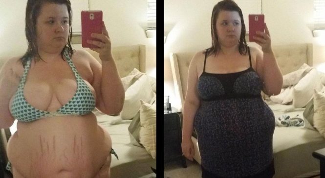 Son copain trop jaloux veut qu’elle reste grosse, mais admirez ce qu’elle est devenue 16 mois plus tard.