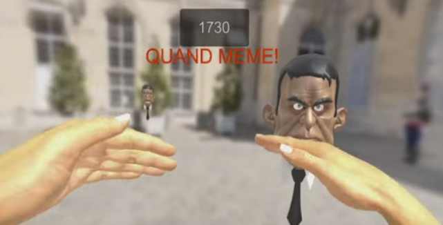 Un jeu de réalité virtuelle dans lequel vous devez gifler Manuel Valls