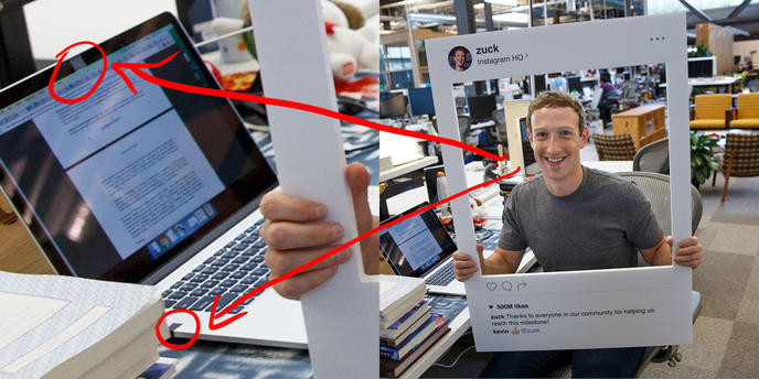 Mark Zuckerberg dans les bureaux de Facebook