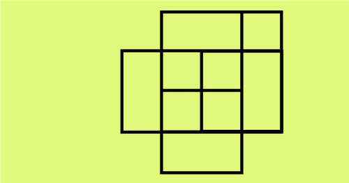 Combien de carrés vois-tu ? Indice : 95 % des gens en louperont 2