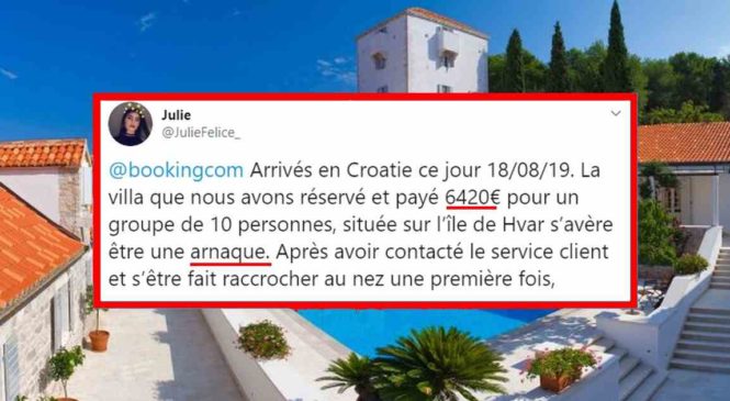 Booking.com : Ils payent 6500 euros pour une villa qui n’existe pas