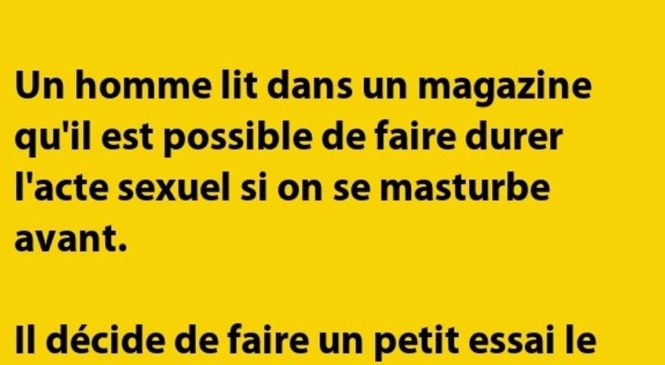 Un homme lit dans un magazine…