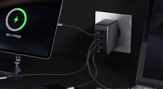 Ce chargeur USB-A et USB-C propose la charge rapide à 100 W