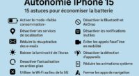 Astuce autonomie sur iPhone