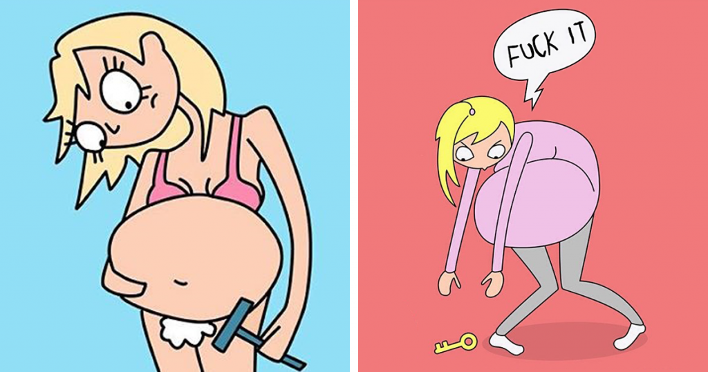 13 dessins qui illustrent parfaitement la vie d’une femme enceinte