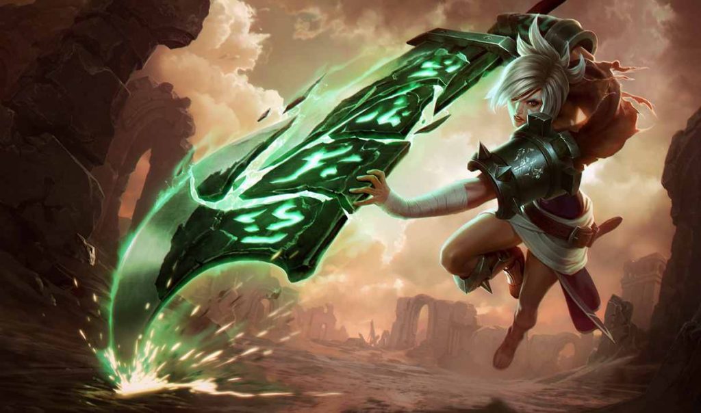 Guide de Riven dans League of Legends (Runes Maîtrises et Sorts)