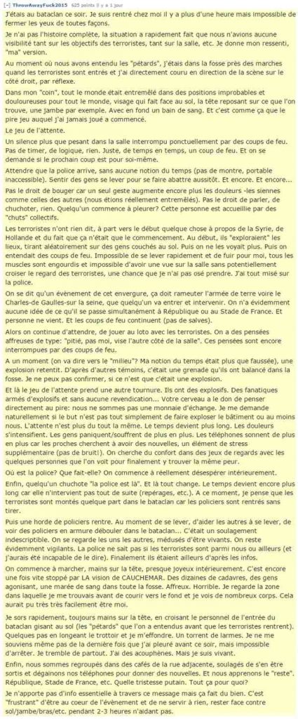 Le Témoignage Bouleversant d’un Survivant du Bataclan