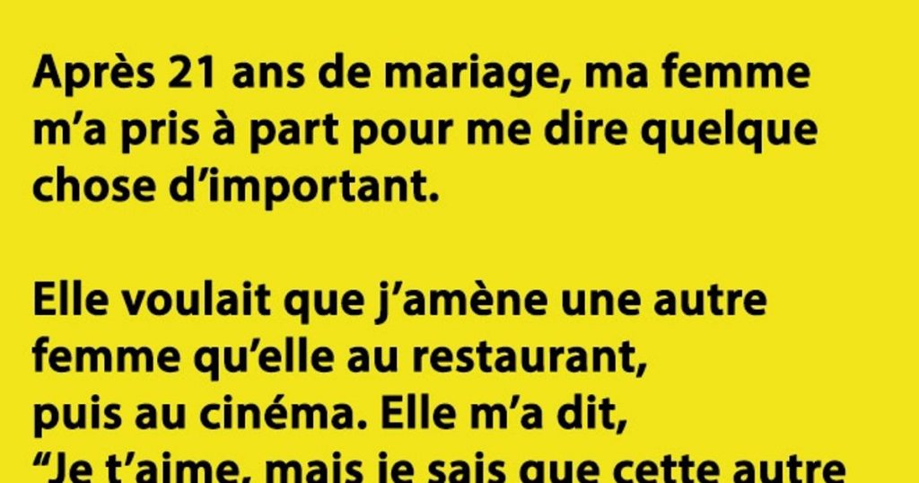 Après 21 ans de mariage…