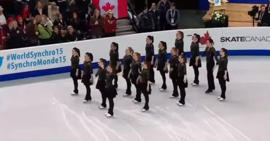 Elles patinent sur la glace et lorsque la musique résonne, personne ne s’attend à ça!
