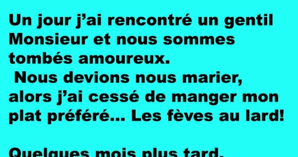 Un jour j’ai rencontré un gentil Monsieur et nous sommes tombés amoureux…