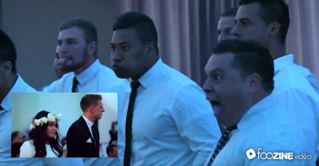Un formidable Haka d’une grande intensité pendant un mariage