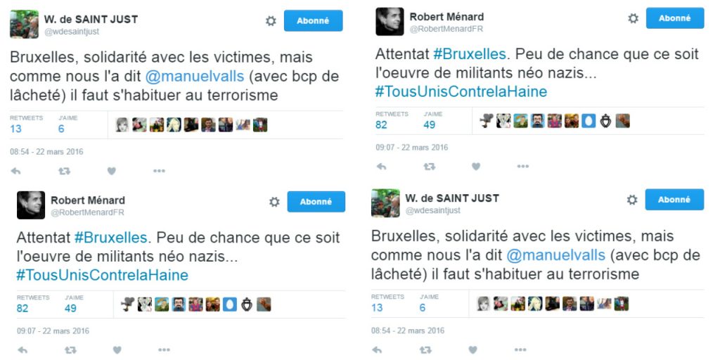 Attentat : Robert Ménard, Bruno Le Roux et Saint-Just scandalisent les internautes