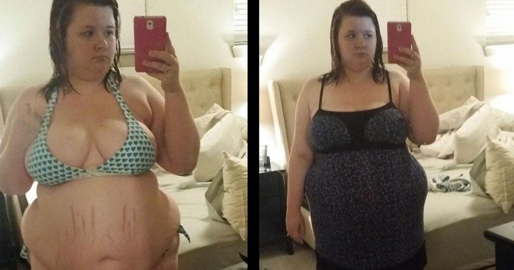 Son copain trop jaloux veut qu’elle reste grosse, mais admirez ce qu’elle est devenue 16 mois plus tard.