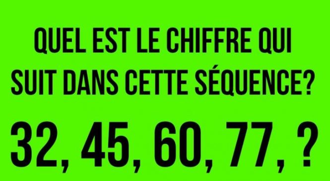 Si vous croyez que vous êtes intelligents, essayez de résoudre ce puzzle! Peu de gens y arrivent.