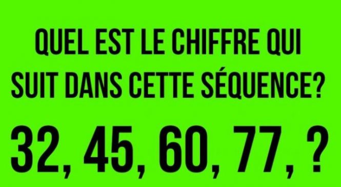Si vous croyez que vous êtes intelligents, essayez de résoudre ce puzzle! Peu de gens y arrivent.