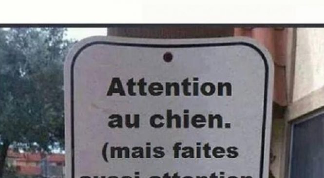 Un proprio a installé devant chez lui une affiche d’avertissement qui fait rire tout son quartier.