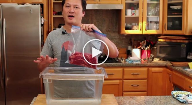 Voici un truc pour mettre de la nourriture sous vide facilement