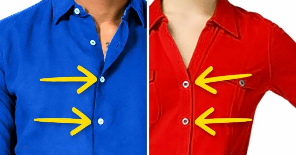 Voici pourquoi les boutons des chemises pour hommes et femmes sont sur des côtés opposés