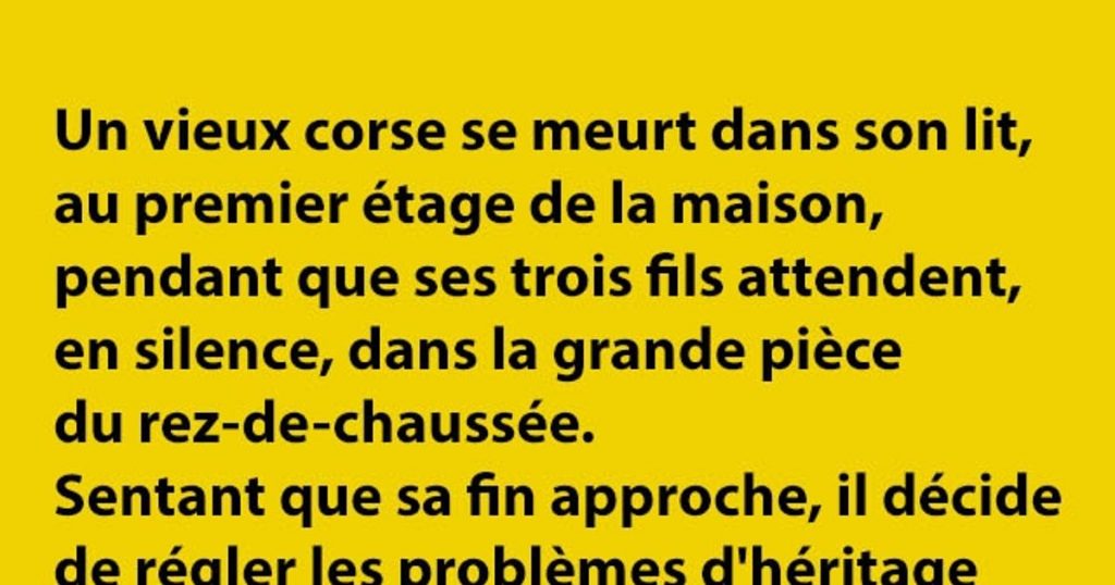 Petite histoire corse du matin…