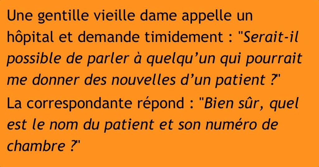 Lorsque le téléphone a sonné à l’hôpital, personne n’aurait pu deviner qui était à l’appareil.