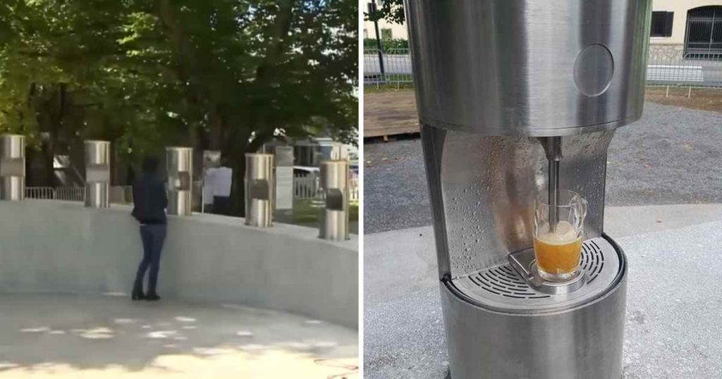 Une fontaine à bière publique vient d’être inaugurée en Slovénie