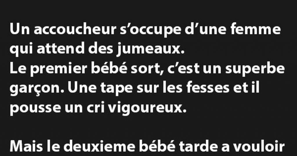 Un homme s’occupe d’une femme qui attend des jumeaux…