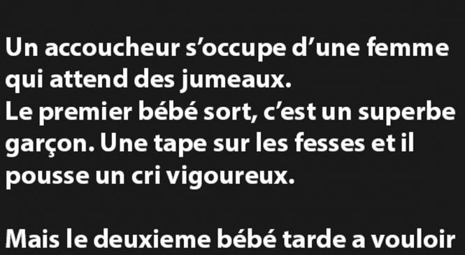 Un homme s’occupe d’une femme qui attend des jumeaux…