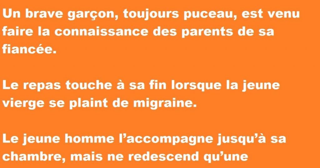 ​Un brave garçon, toujours puceau fait la connaissance de ses beaux-parents