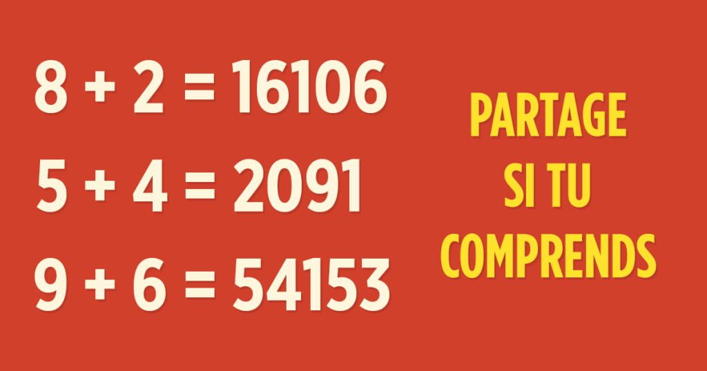 Si vous pouvez résoudre cette équation mathématique, vous êtes des génies