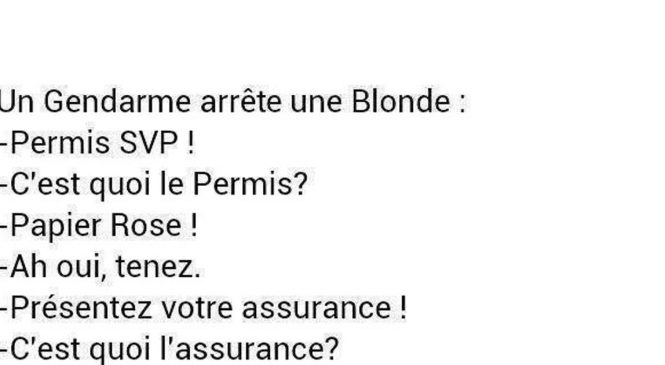 Il arrête une blonde et lui demande ses papiers…