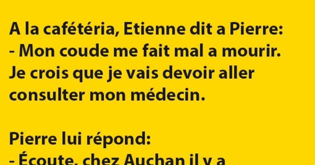 A la cafétéria, Etienne dit a Pierre…