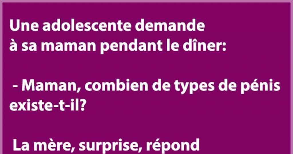 Une adolescente demande à sa maman pendant le dîner…