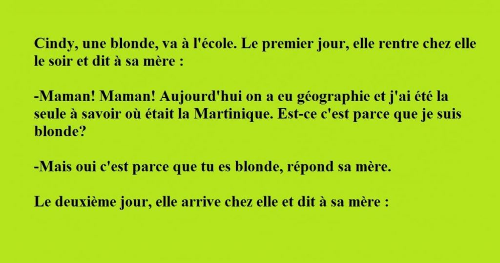 Une blonde découvre la raison pour laquelle elle est beaucoup plus intelligente que les autres !