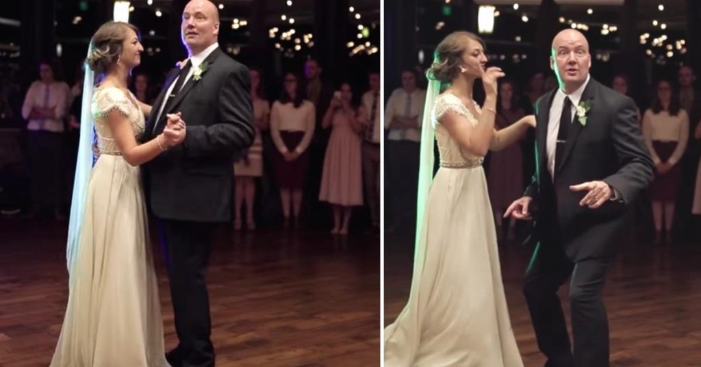Ce père et sa fille dansent lors d’un mariage, quand soudain ils décident de choquer tout le monde. La vidéo est exceptionnelle!