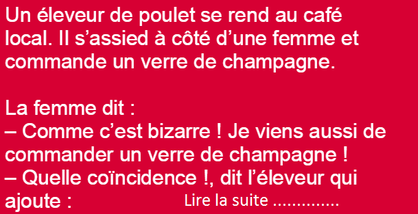 Un éleveur de poulet se rend au café