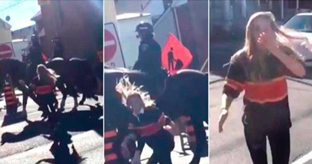 Une femme frappe un cheval, mais regardez bien ce que fait le cheval lorsqu’elle tente de se sauver!