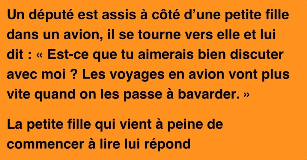 Un politicien semble croire qu’il a tout compris mais, la petite fille va le fracasser en une question !