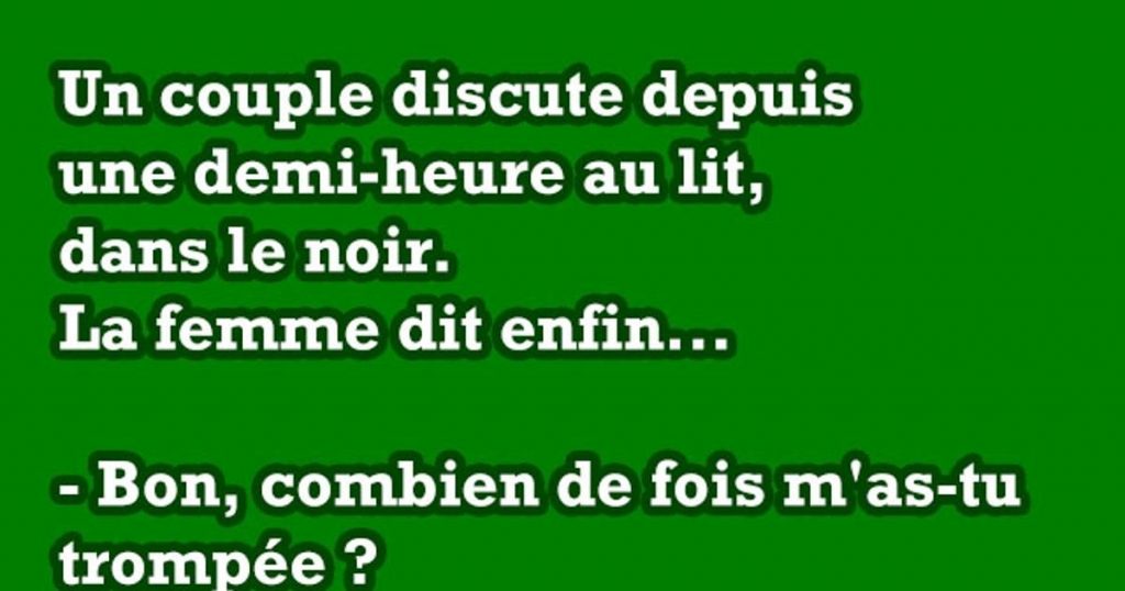 Un couple discute depuis une demi-heure au lit…