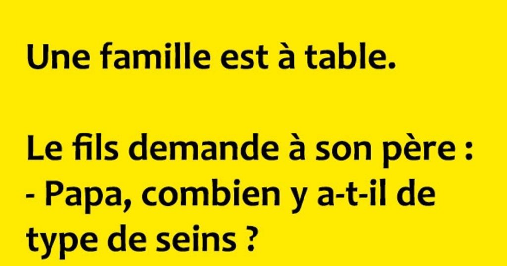 Une famille est à table….