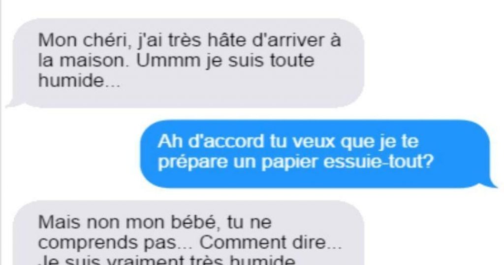 Il reçoit un texto de sa copine qui est très chaude, mais ce qu’il lui répond?