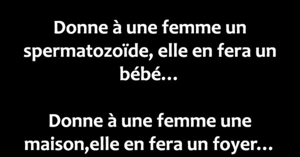 Donne à une femme un…