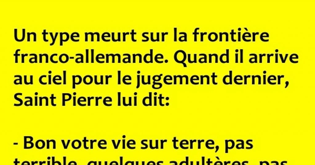 Un type meurt sur la frontière franco-allemande.
