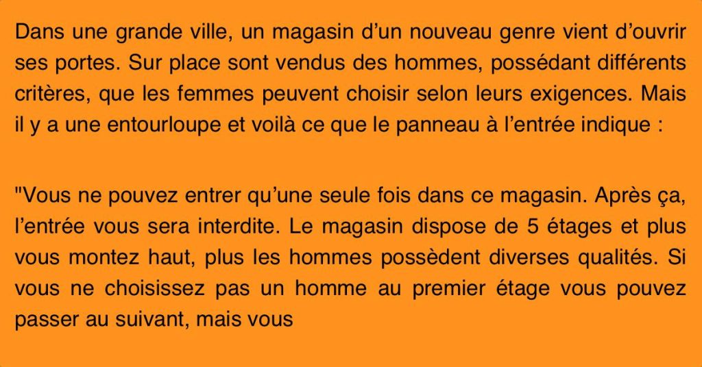 Cette boutique vend des personnes. Mais l’inscription sur le panneau du 5ème étage laisse les clients bouche bée.