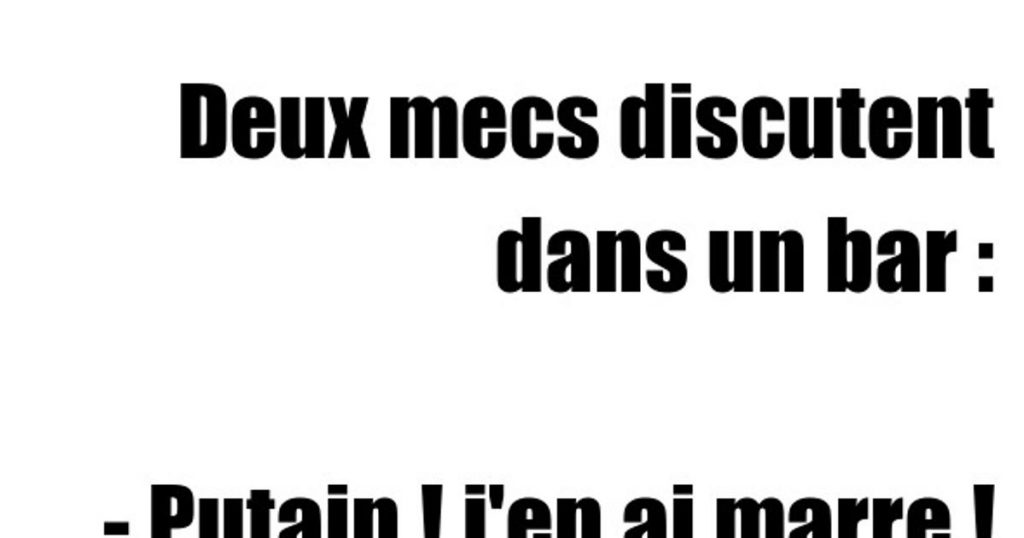 2 gars dans un bar décide d’avoir une discussion