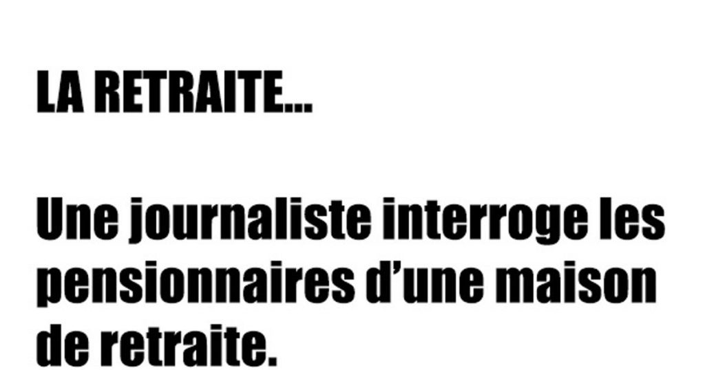 LA RETRAITE…