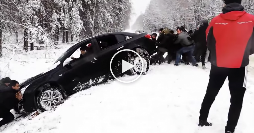 Pas besoin de remorqueuse en Russie!
