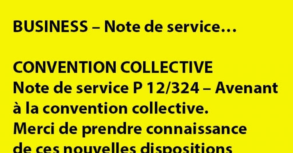 La logique de l’emploi – Note de service…