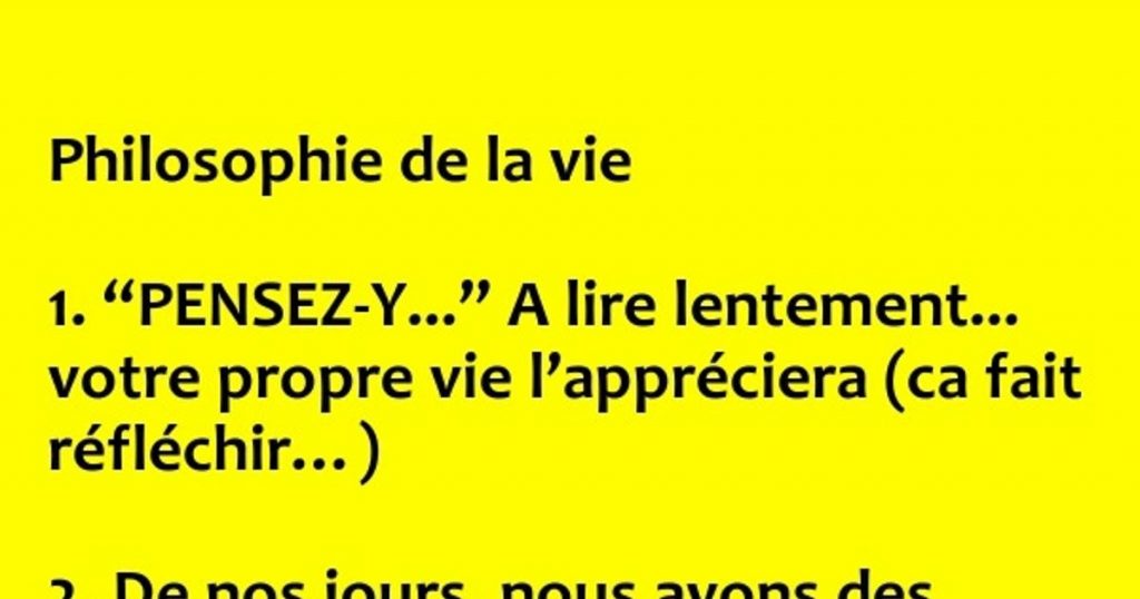 Philosophie de la vie